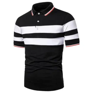 2pk. polo T-skjorte menn men's polo T-shirt 2-pack black white