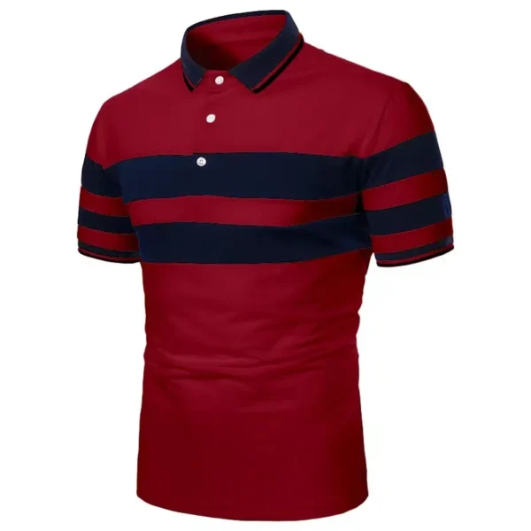 2pk. polo T-skjorte menn men's polo T-shirt 2-pack red blue