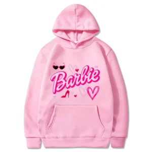 Hettegenser Hoodie Barbie Printing Pink