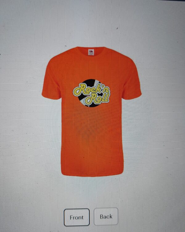 Kortermet T-skjorte Rock'n Roll Fashion T-shirt Rock'n Roll Orange