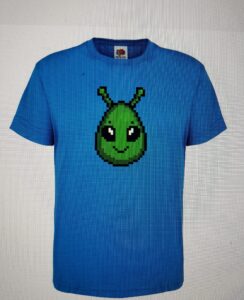 T-shirt for children green monster image