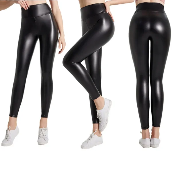 Sorte PU leggings high waist