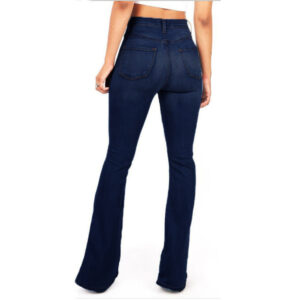 Casual long bootcut jeans for women b