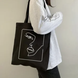 Large Canvas bag black