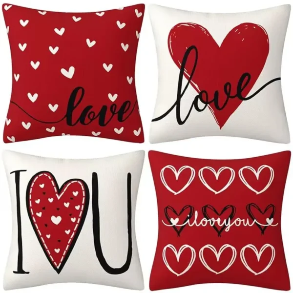 Valentinne's Day Romantic Style Pillow And Pillow Case