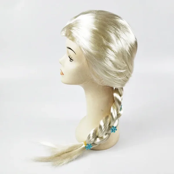 Braided Long Blond Elsa Style Wig