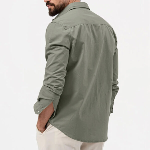 Casual long sleeve blouse for men b