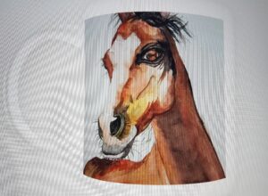 Cup with digital print Horse