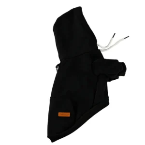 Hooded dog's clothes black