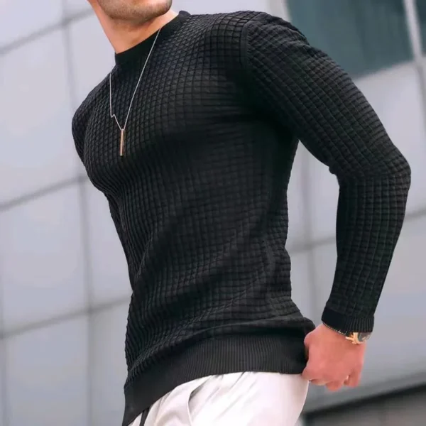 Long sleeve T-shirt for menn black