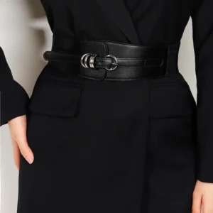 PU belt black color