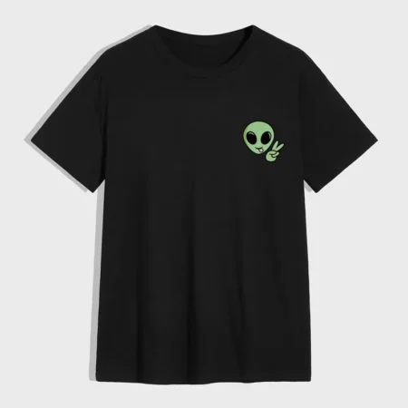 T-shirt Alien print