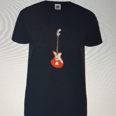 T-shirt black unisex el-guitar image