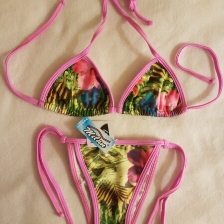 Blomstret rosa bikini