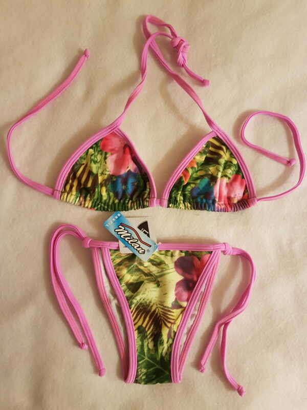 Blomstret rosa bikini