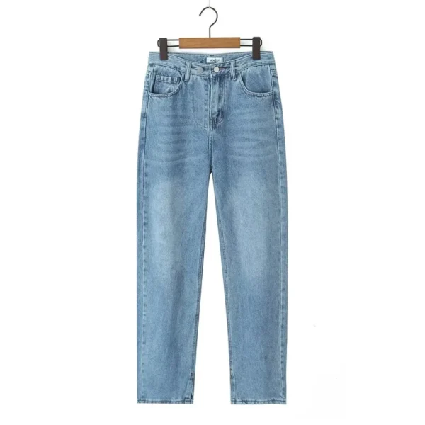 Women's straight blue jeans d