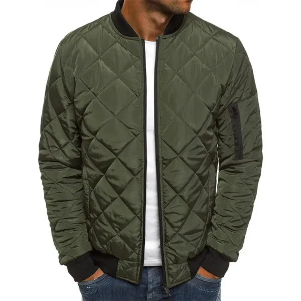 Herre jakke army green streetwear zipper jacket men's