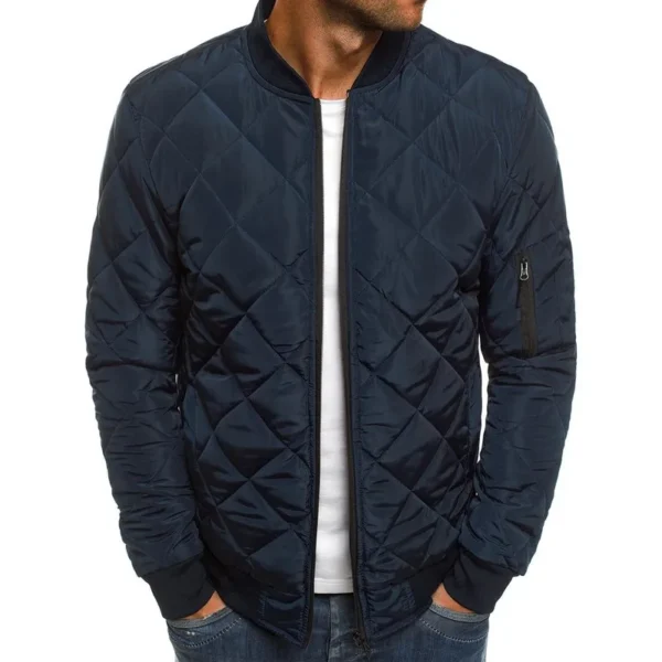 Herre jakke mørkeblå streetwear jacket men's blue coat