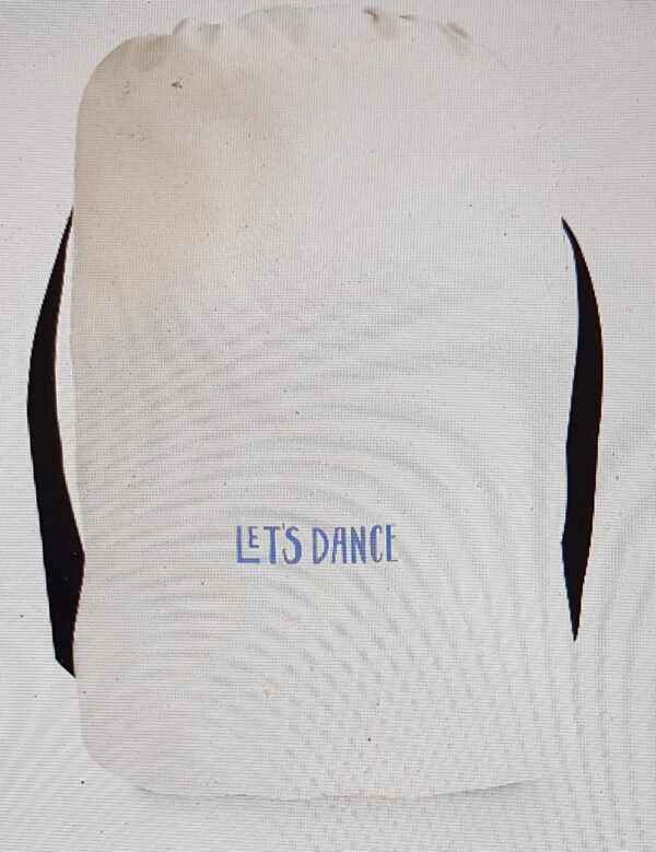 Lerretsbag Let's dance print hvit