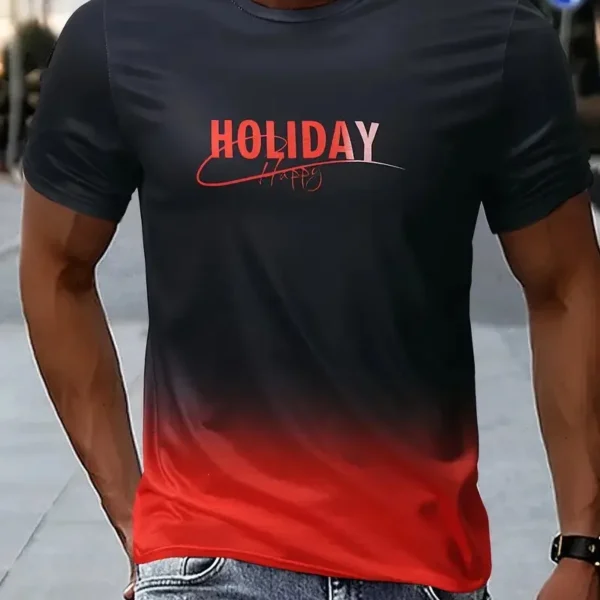 Herre T-skjorte gradient T-shirt red