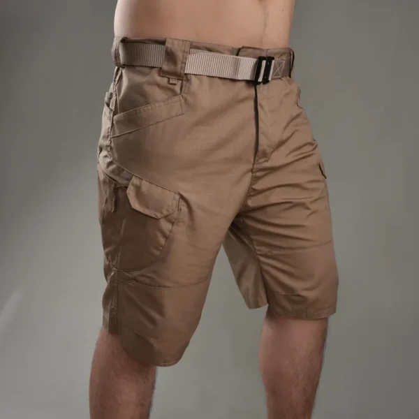 Herre shorts med belte brun